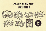 Pop Art and Vintage Comic Brush Set, a Brush Add-On by Vectorheroes (Thumbnail 5 of 7)