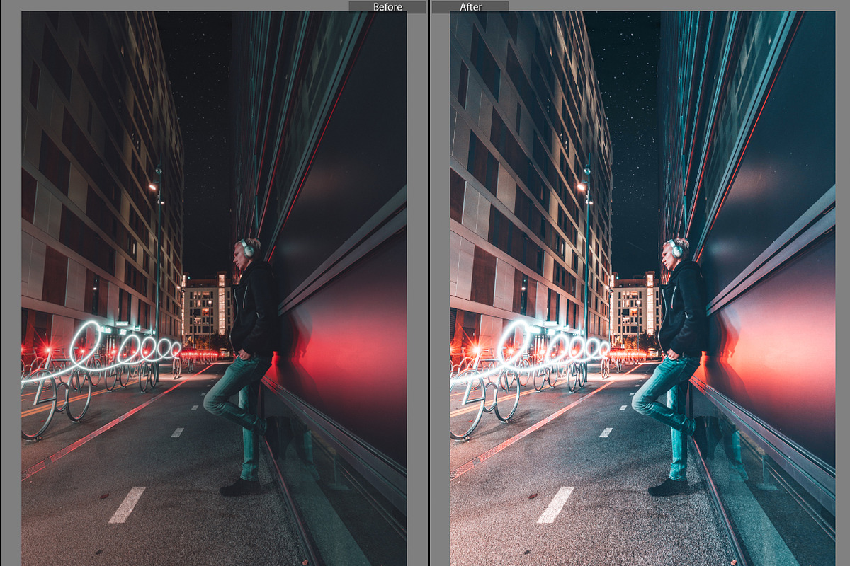 Night Photography Lightroom Preset, a Layer Style Add-On by GeorgeKhelashvili (Photo 2 of 9)