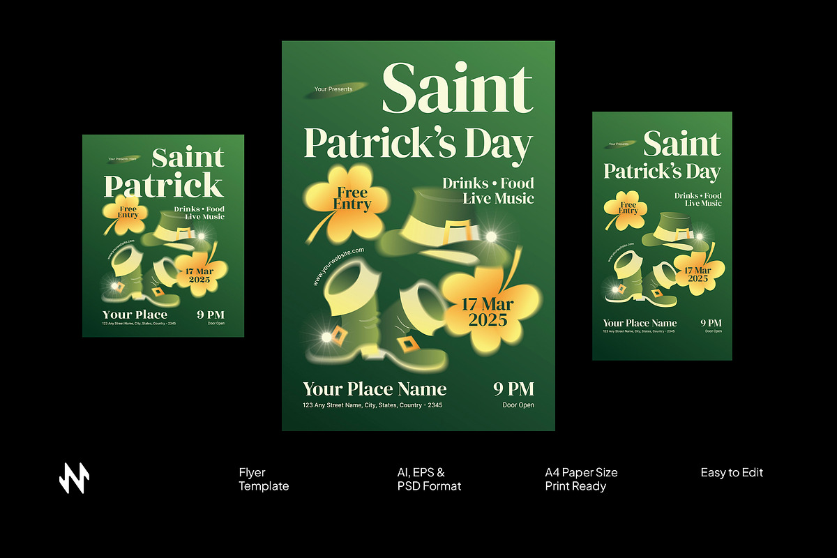 St Patricks Day Flyer, a Flyer Template by Neermana (Photo 1 of 4)
