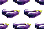 EGGPLANT WATERCOLOR SET, a Food Illustration by wedraw (Thumbnail 4 of 4)