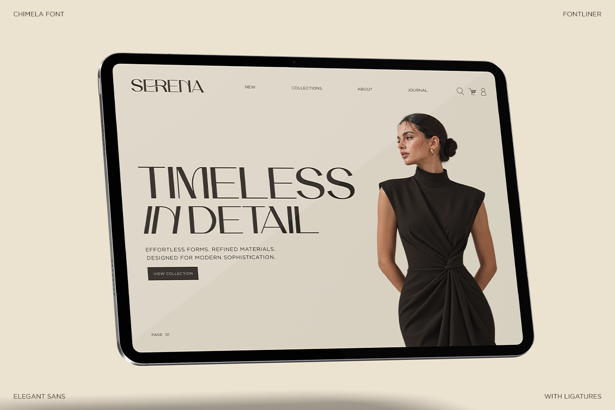 Chimela - Elegant Sans Serif Font, a Sans Serif Font by Font Liner (Photo 6 of 10)