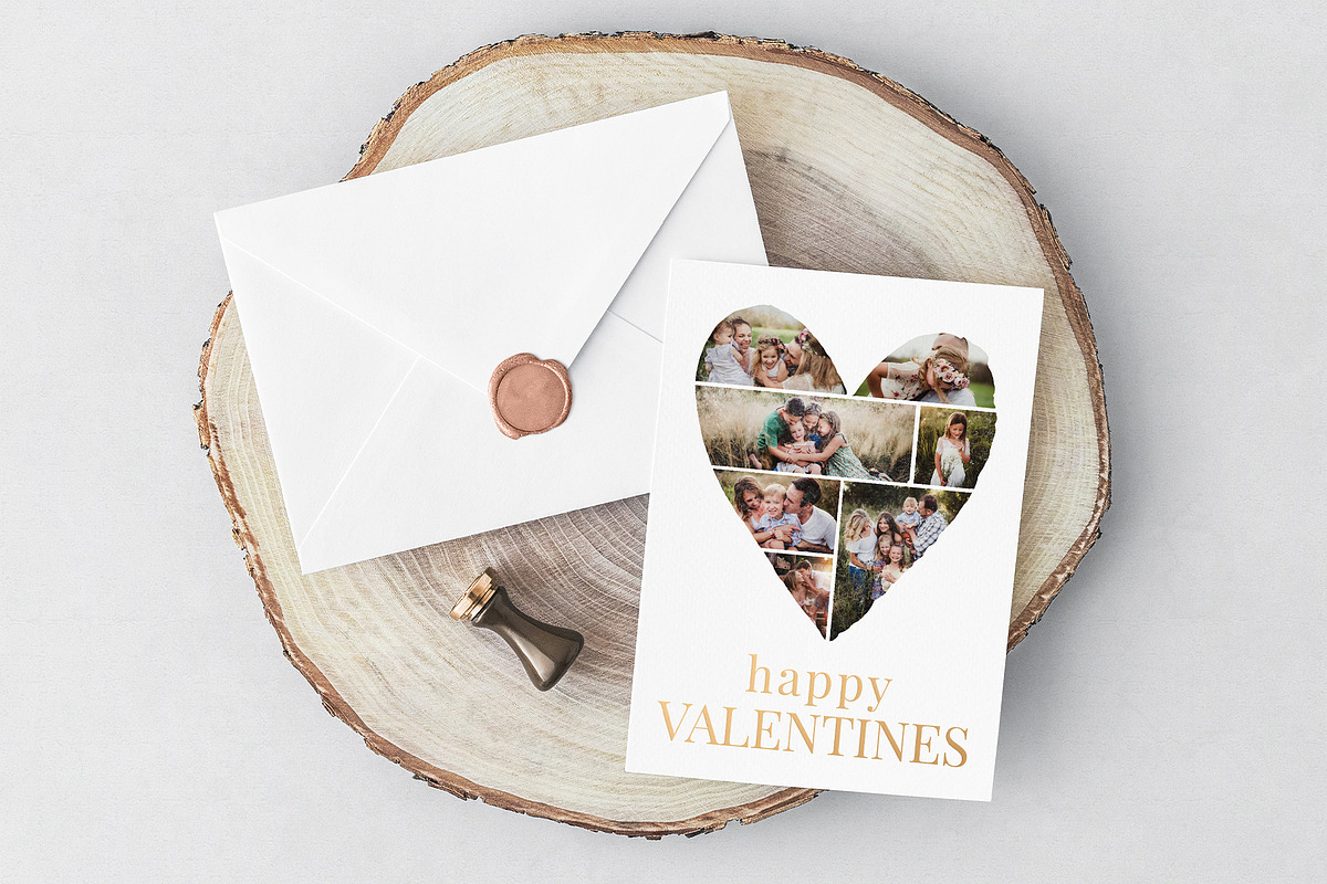 Heart Shaped Collage with watercolor, a Shape Add-On by BrownLeopard (Photo 5 of 9)