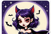Gothic Chibi Witch Bundle, an Illustration by ETARA by Mea Hau (Thumbnail 5 of 8)