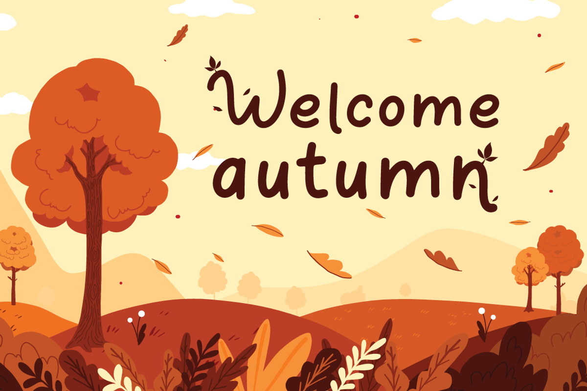 Orange Leafy - Autumn Display Font, a Script Font by Attype (Photo 2 of 8)