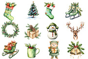 Green Christmas Winter Clipart, an Illustration by Designworld (Thumbnail 4 of 5)