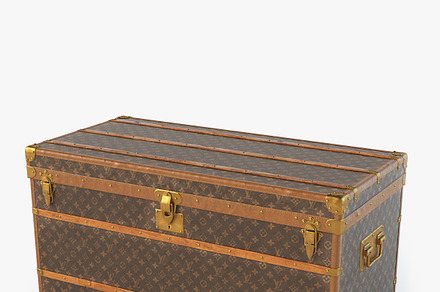 Louis Vuitton Trunk, a Furniture 3D Model by Dmitriy Kalko