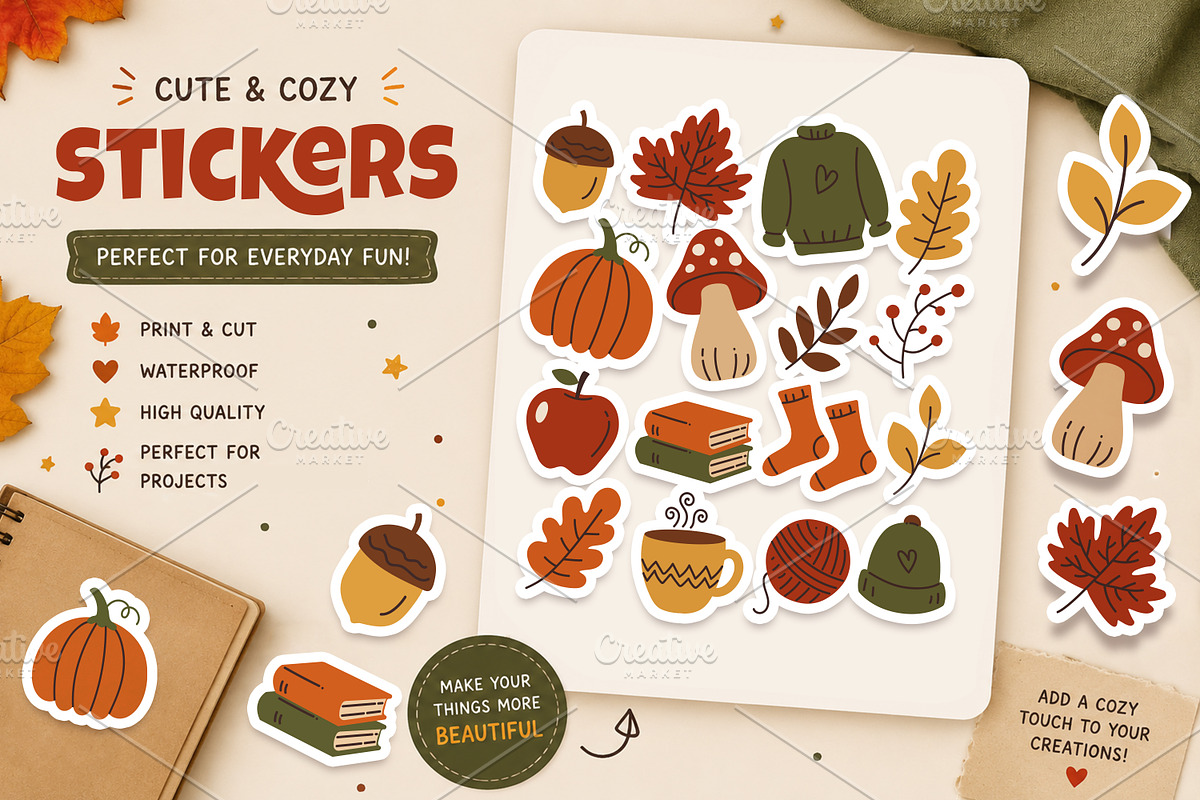 Autumn and Fall Illustration Bundle, an Object Graphic by ashek (Photo 5 of 8)