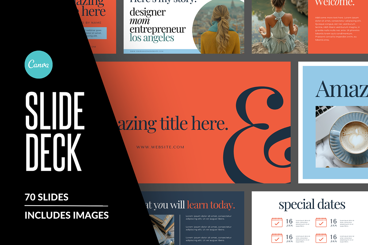 Modern Canva Presentation Template, a Templates & Theme by Kudo Studios (Photo 1 of 7)