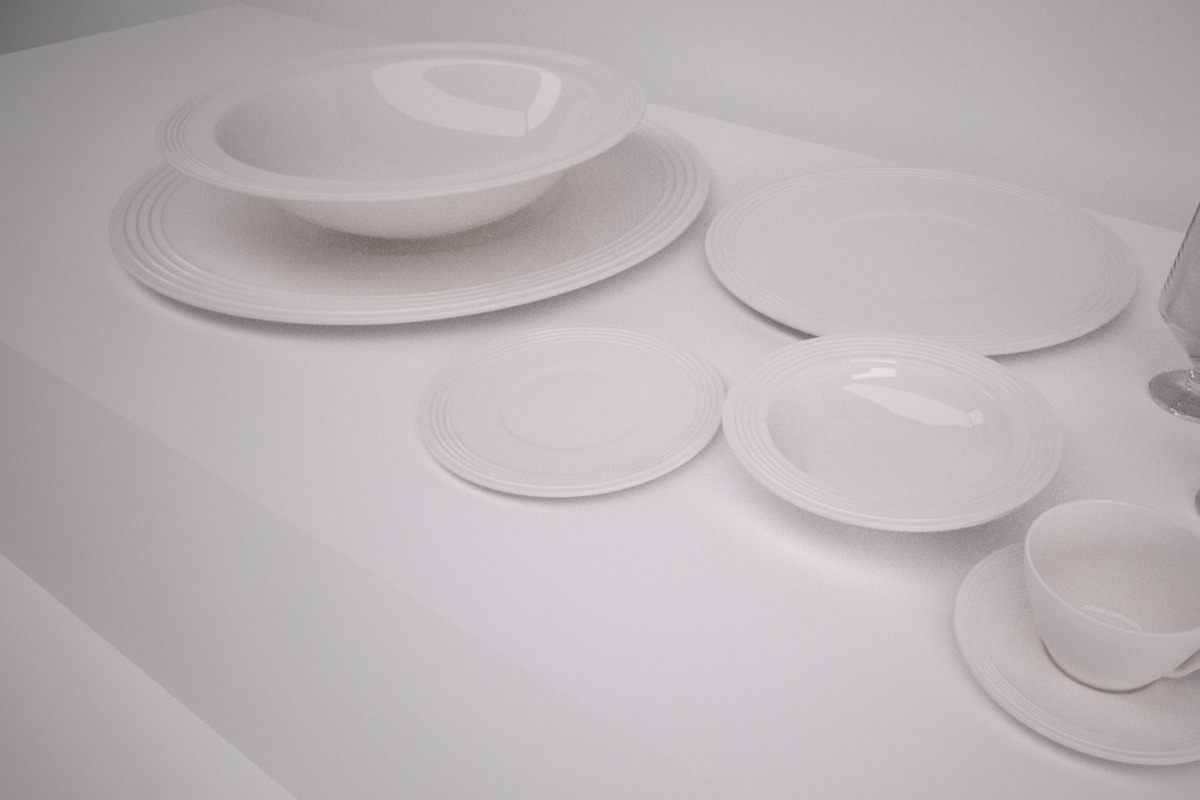 Contemporary Dinnerware, an Object 3D Model by kjpargeterimages (Photo 1 of 7)