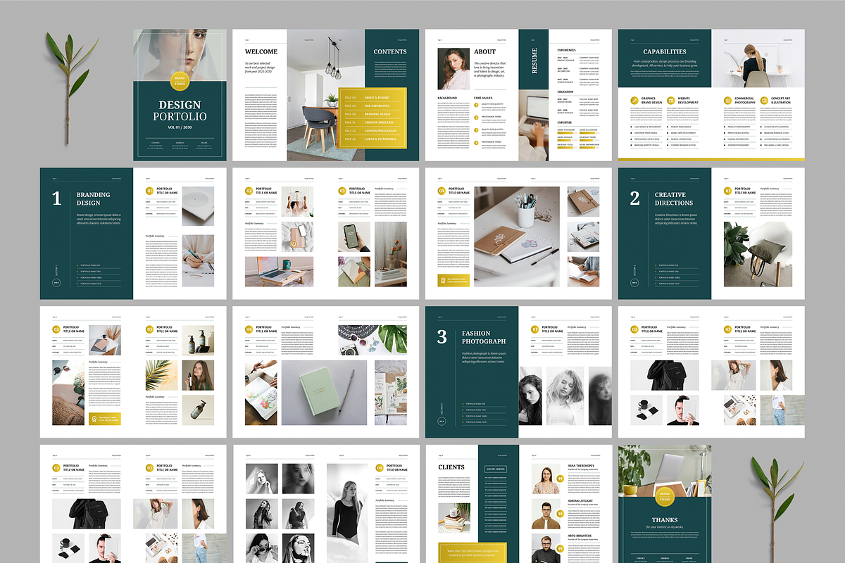 Design Portfolio Template, a Brochure Template by Leaflove (Photo 2 of 10)