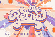 The Retro - Retro Font, a Script Font by Densu Creative (Thumbnail 1 of 7)