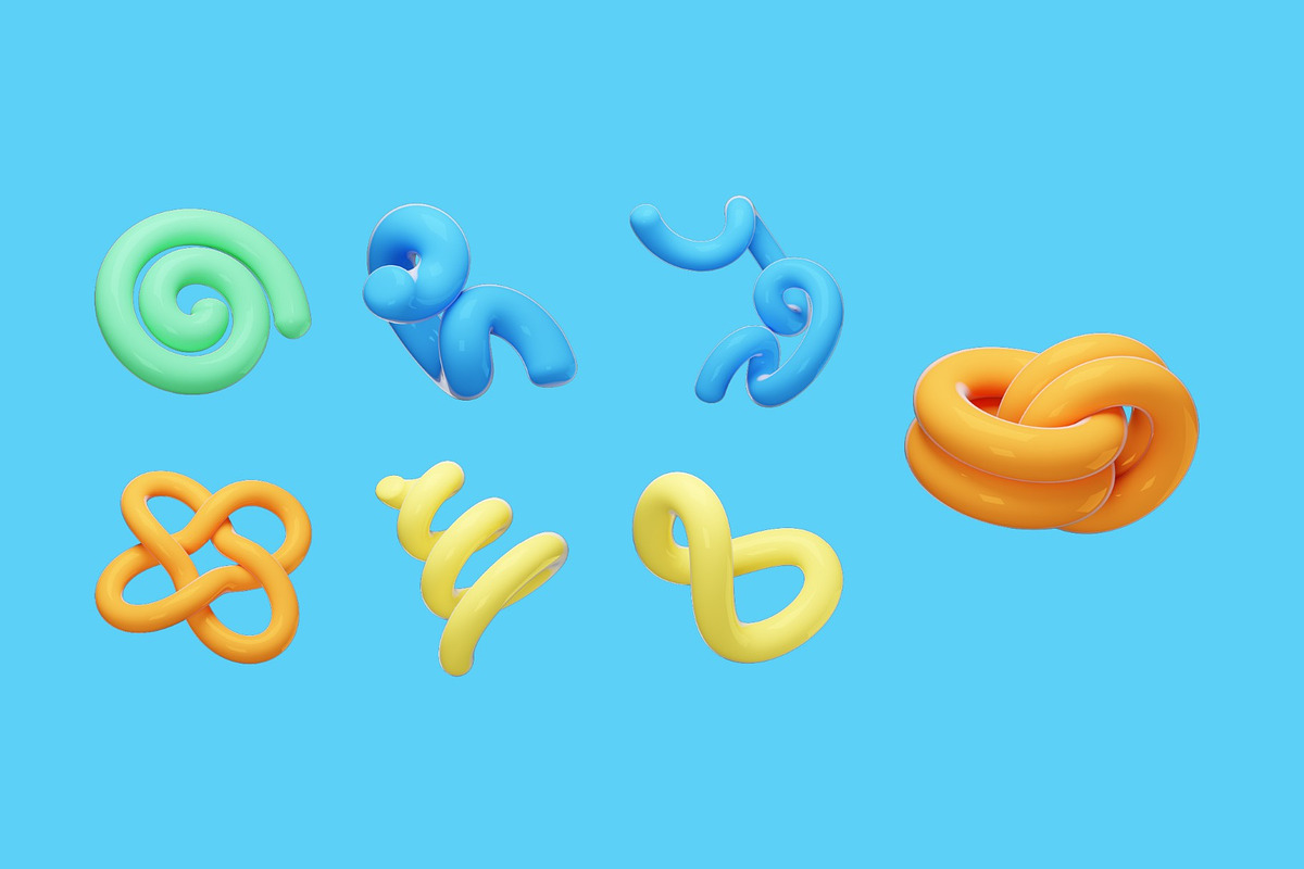 Abstract Curve 3D Illustration, an Object Illustration by graphicook (Photo 2 of 3)