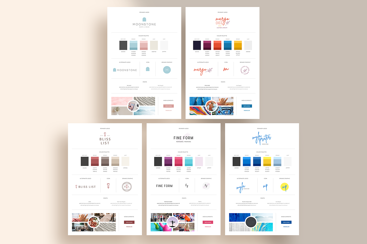 35 Beautiful Brand Kits | Canva, a Branding & Logo Template by Anchor ‹A› Digital Design (Photo 6 of 10)