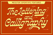 Megster Racing Font Duo, a Script Font by Letterhend Studio (Thumbnail 7 of 10)