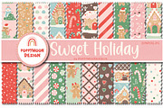 Sweet Holiday paper set, a Graphic by Poppymoondesign (Thumbnail 1 of 5)