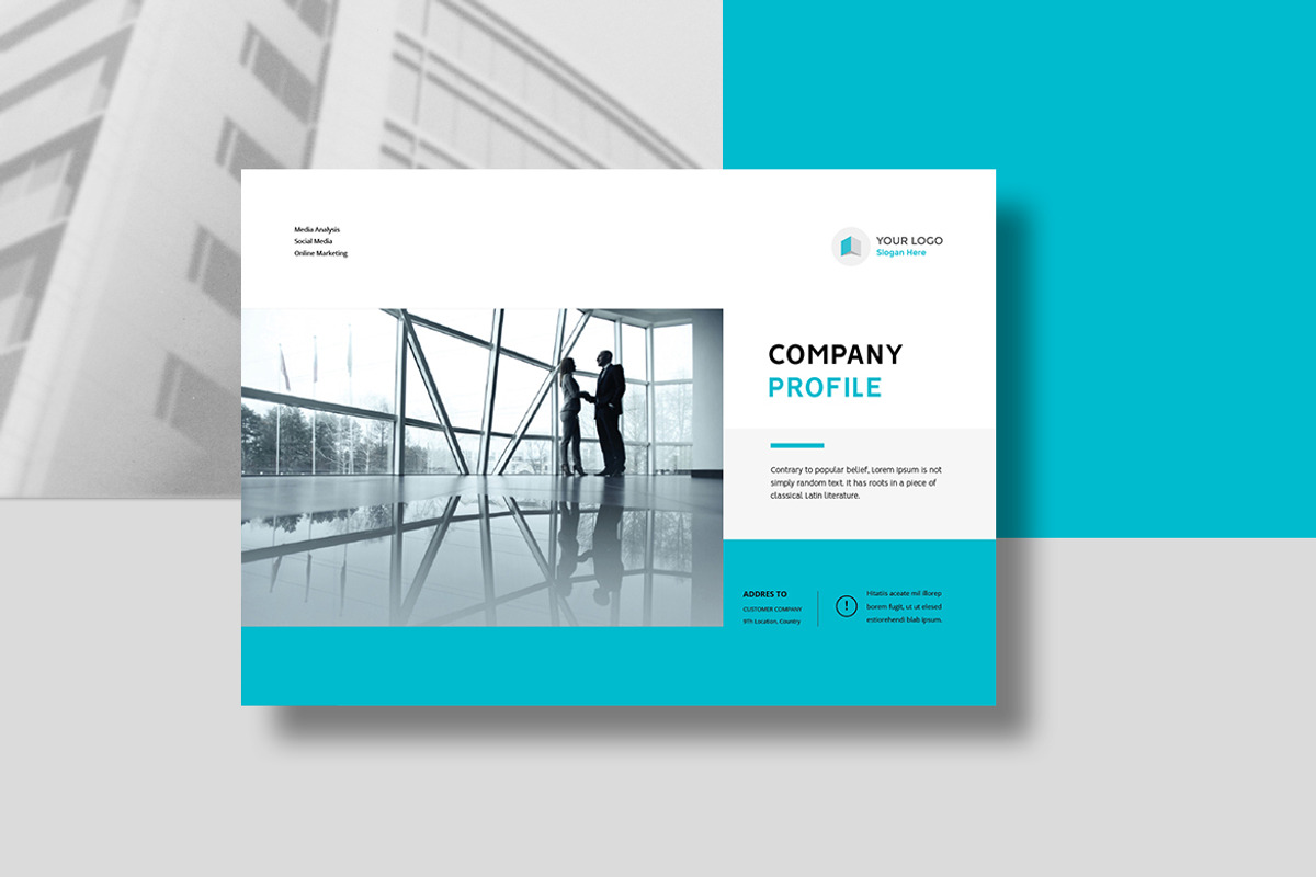 Company Profile Landscape, a Brochure Template by Pro-Gh (Photo 1 of 9)