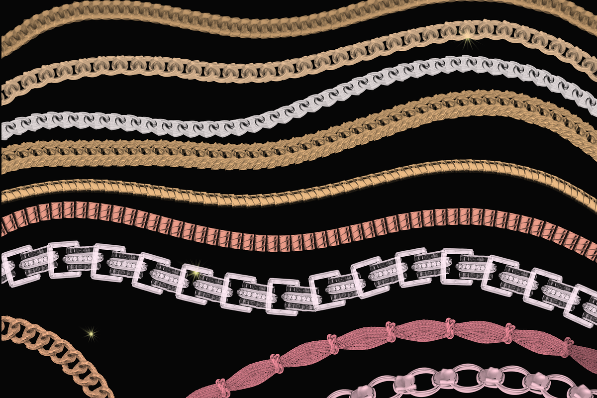 38! Chain, Necklace for PROCREATE X5, a Brush Add-On by Graphics Resources (Photo 5 of 8)