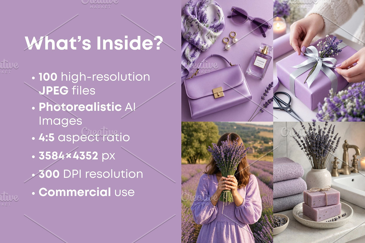 100 Lavender Aesthetic Stock Photos, a Beauty & Fashion Photo by Selenique Studio (Photo 2 of 11)