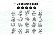 Cute Wolf Characters, an Animal Illustration by Palau (Thumbnail 9 of 10)