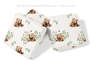Watercolor Bears in the Forest Cute, an Animal Illustration by Pati Paints (Thumbnail 10 of 13)