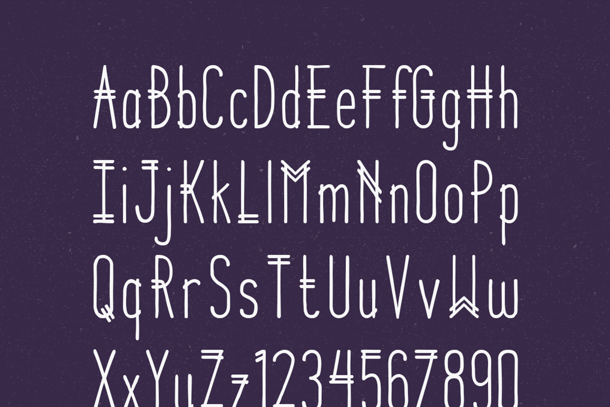 Parallel Lines, a Font by Lauren Ashpole (Photo 4 of 4)
