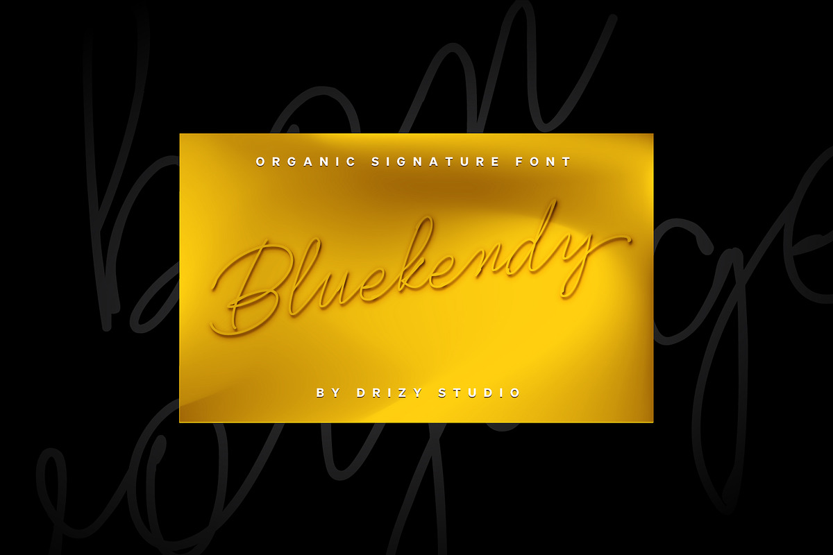 Bluekendy, a Script Font by Drizy (Photo 8 of 9)