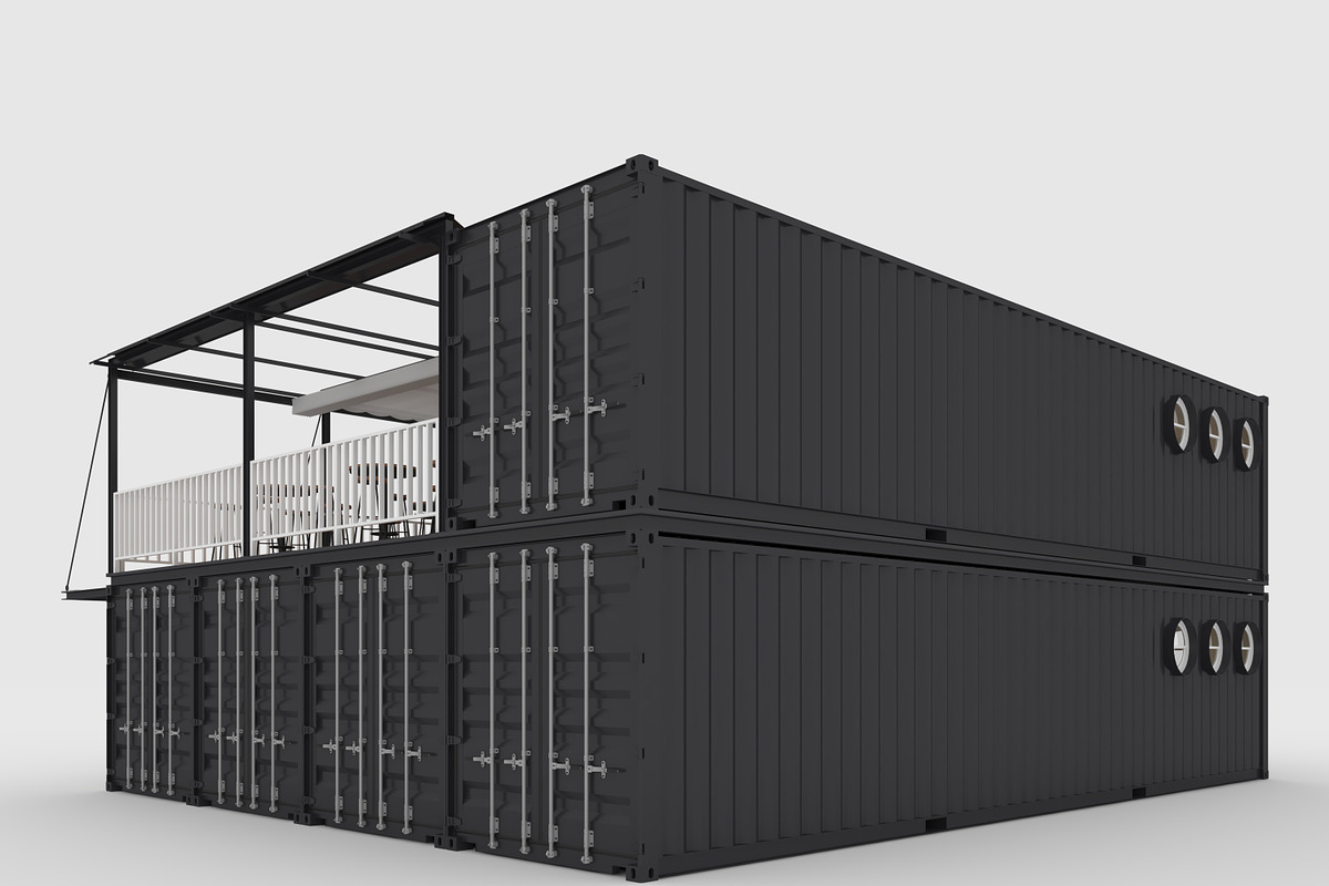 3D Model Container Cafe 15, an Architecture 3D Model by SR 3D Visual (Photo 6 of 21)