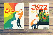 4 Unique Jazz Poster Designs, an Illustration by Giraffarte (Thumbnail 3 of 6)