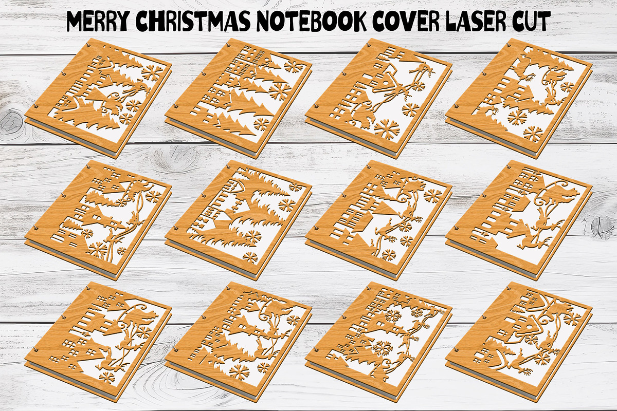 Merry Christmas Notebook Cover, a Decorative Illustration by OTVEY DESIGN (Photo 1 of 13)