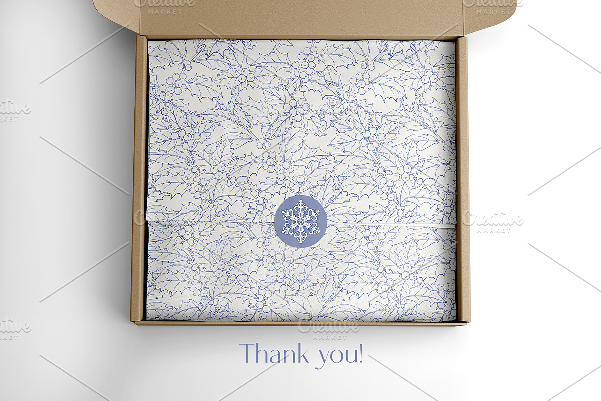 Christmas patterns Vol.2 Toile blue, a Pattern Graphic by ON_lineart_store (Photo 10 of 10)