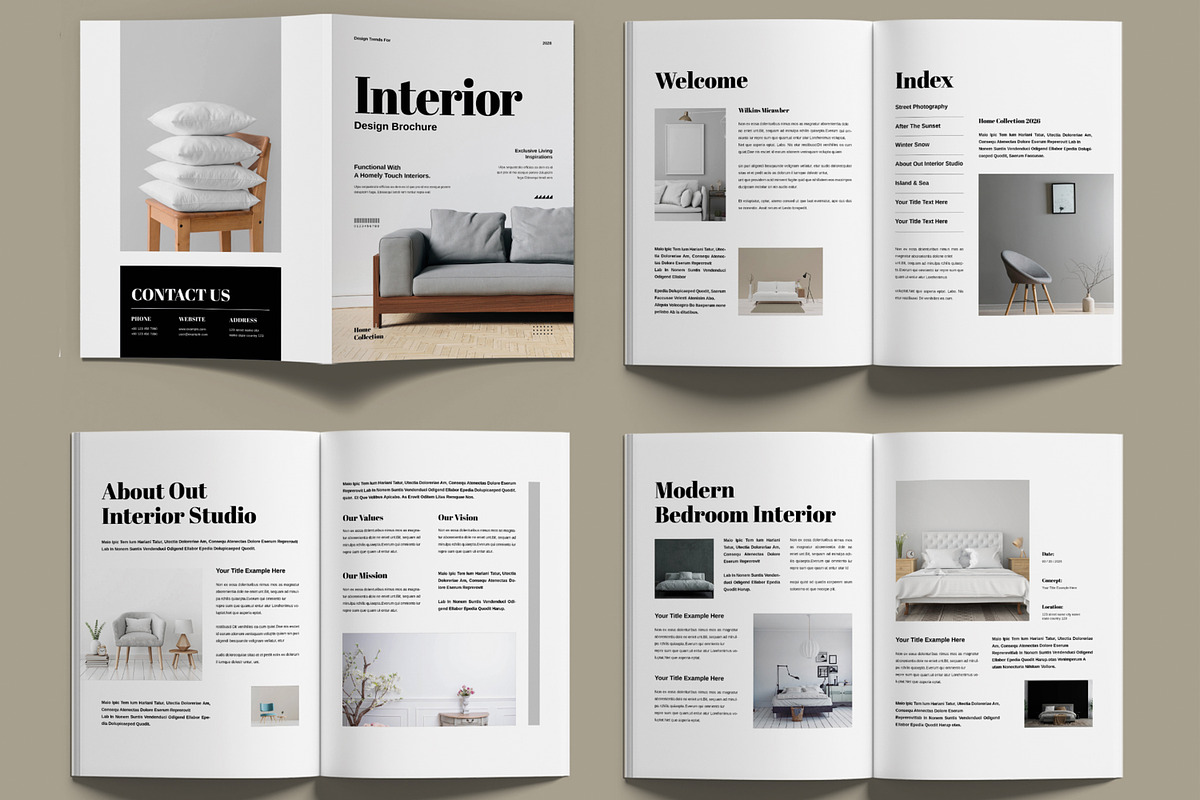 Digital Interior Design Brochure, a Brochure Template by MightyDesign (Photo 2 of 6)