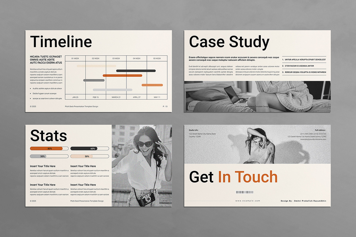 Pitch Deck Presentation Template, a Presentation Template by E-Type (Photo 5 of 5)