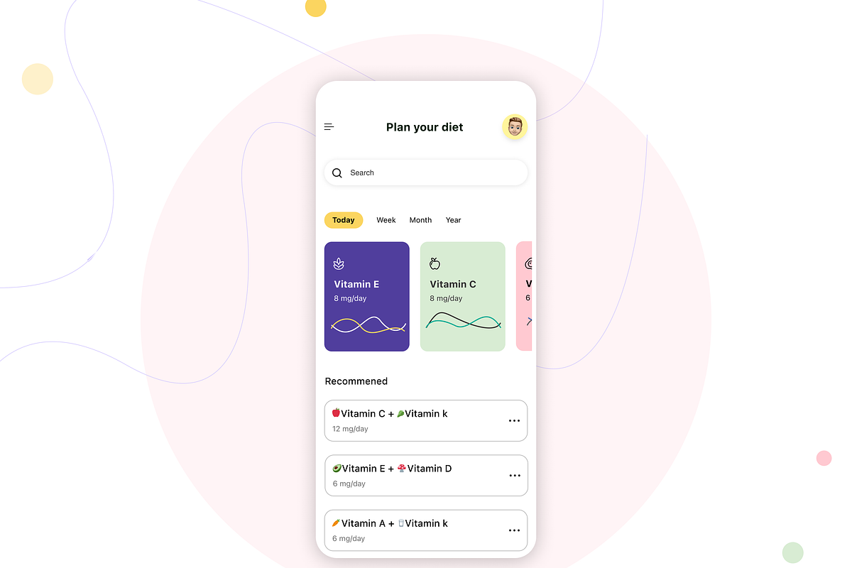 Diet Planning App Concept, a Templates & Theme by saravanan_n1 (Photo 4 of 5)