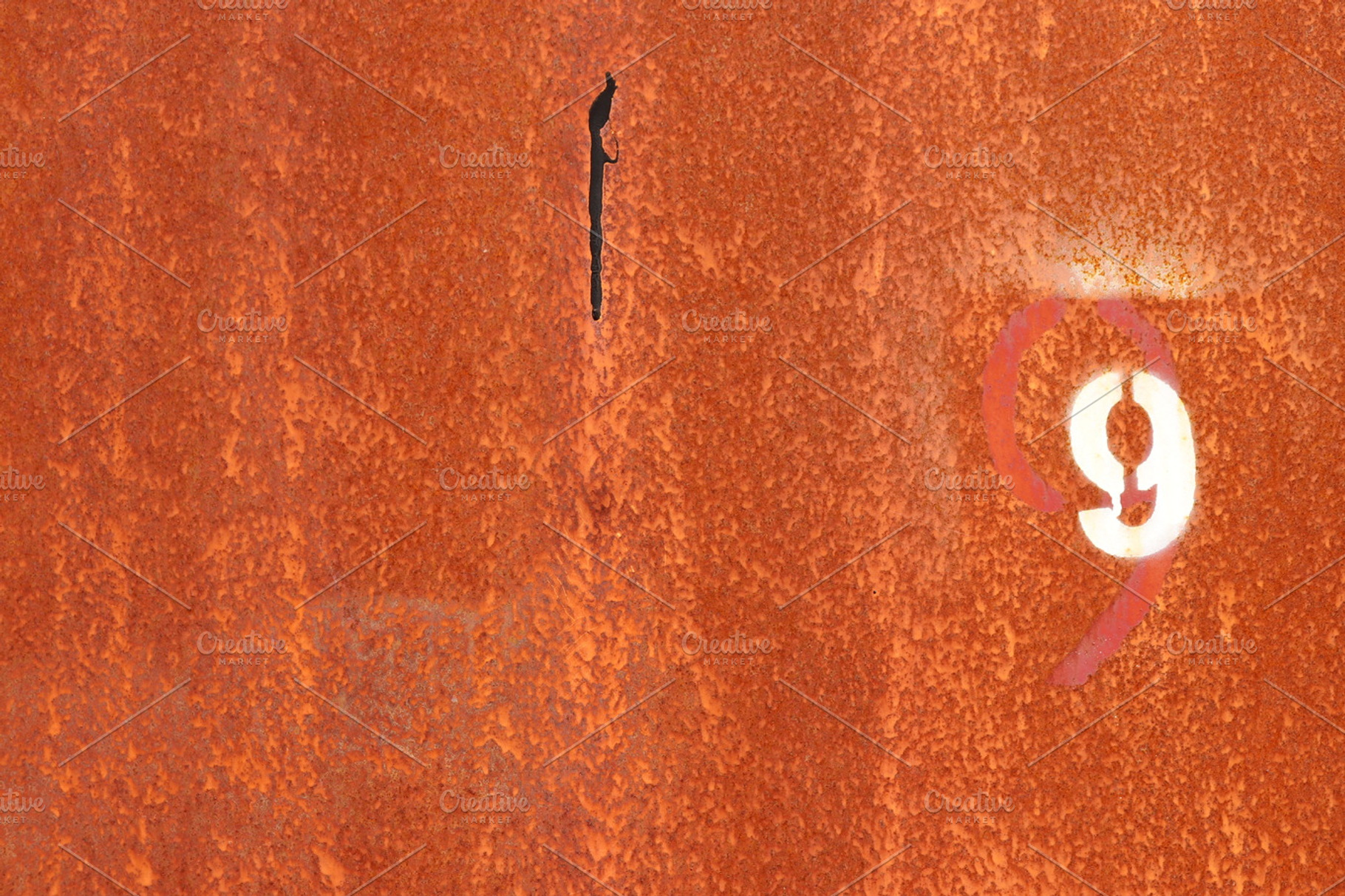 Rusty Painted Wall Texture. Number 9, an Industrial Photo by Textures ...