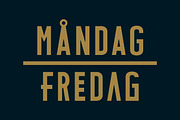 MÅNDAG - FREDAG Typeface, a Handwritten Font by Lettering Garage (Thumbnail 1 of 8)