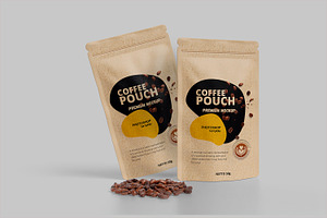 Craft Coffee Pouch Mockup