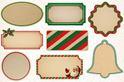 Vintage Christmas Blank Labels, an Illustration by Libby Wishes (Thumbnail 3 of 4)