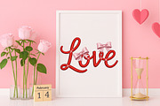 Love Embroidery PNG, Valentine's Day, an Illustration by Canvas Craft (Thumbnail 3 of 7)