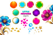 Little mermaids clipart set png, an Object Graphic by JuliaStarArt-FantasyHome (Thumbnail 6 of 12)
