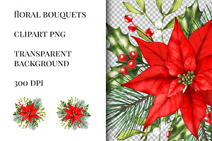 Poinsettia Christmas Png Clipart