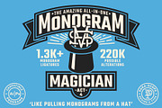 MONOGRAM-MAGICIAN-ACT4, a Symbol Font by Para-Scope Design (Thumbnail 1 of 11)