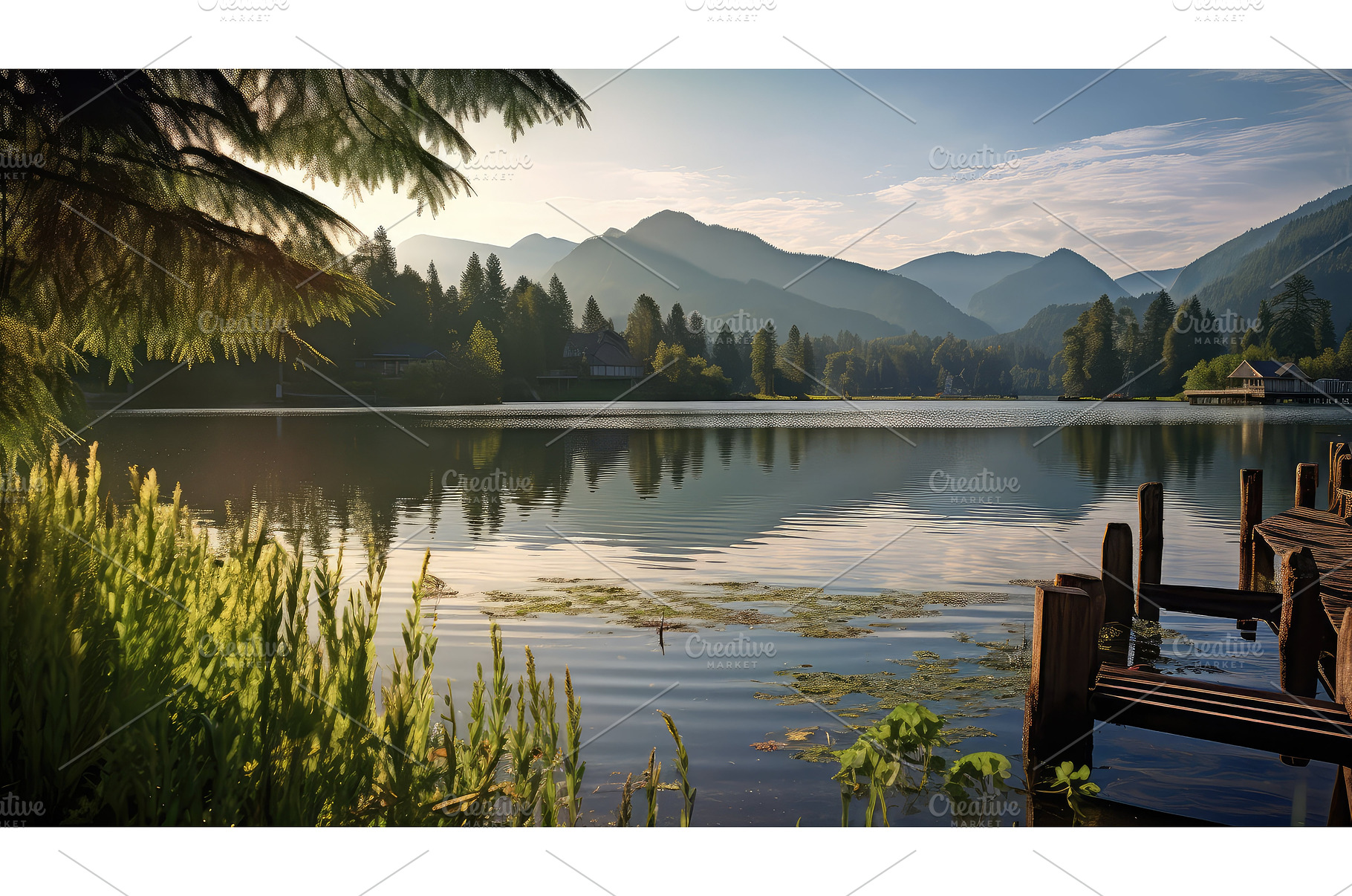 reflection silver lake ai generated, a Sports & Recreation Photo by pikepicture