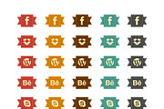 150 Vintage Social Media Icons, an Icon by MusiqueDesigns (Thumbnail 4 of 4)