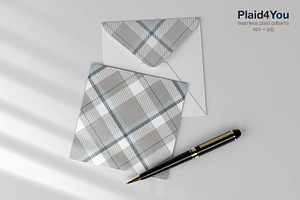 115 Plaid Pattern In Light Grey