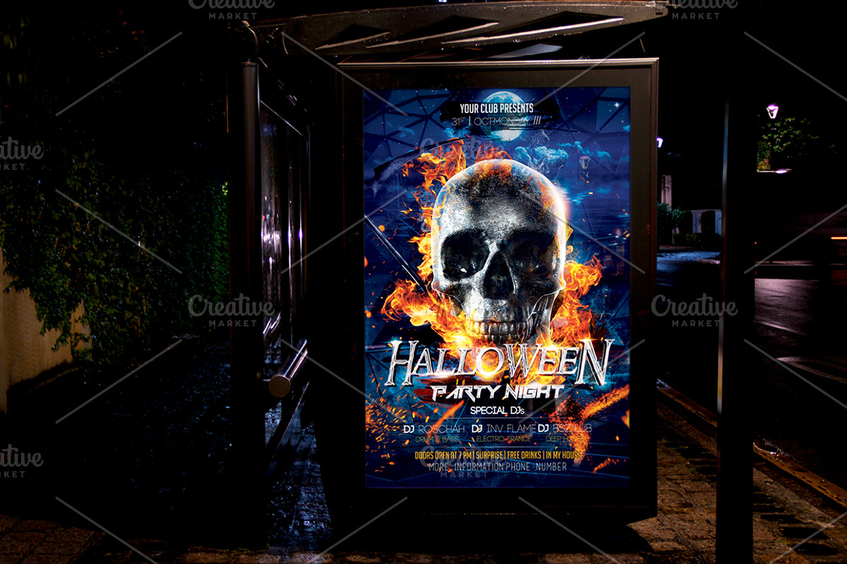 Halloween Flyer Bundle 10 in 1, a Flyer Template by Basez Flyers (Photo 15 of 19)