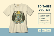 Stay Wild and Cute, an Animal Illustration by Mangustudio (Thumbnail 2 of 3)