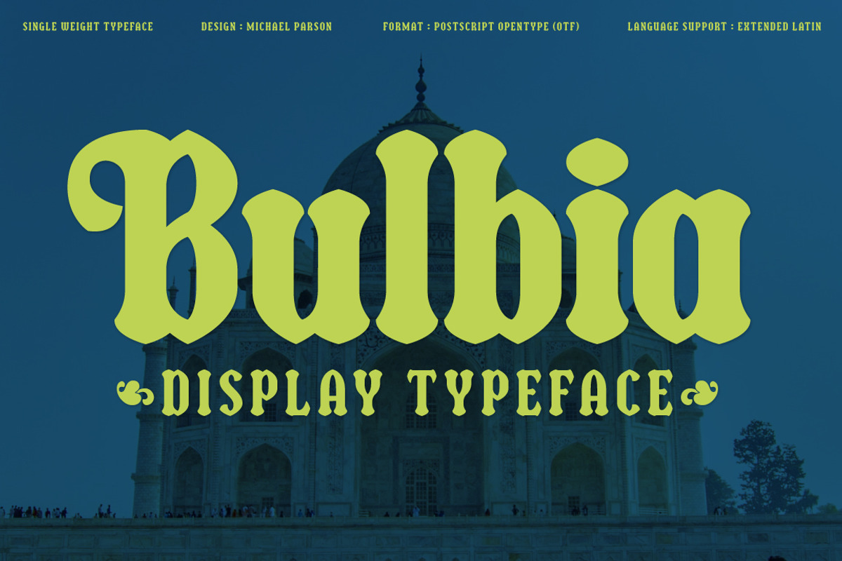 Bulbia, a Serif Font by Typogama (Photo 1 of 14)