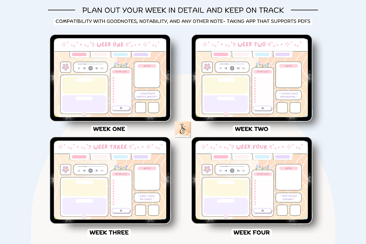 Digital Planner For iPad, Goodnotes preview 8