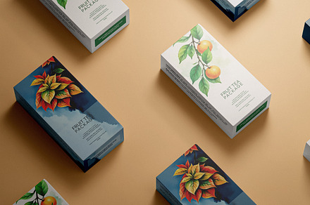 Tea Boxes Mockup Scene, a Packaging Mockup by Designer Dude