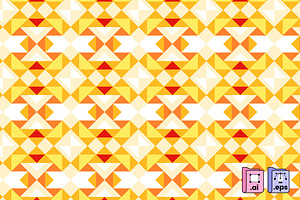 Colorful Geometric Vector Pattern, a Pattern Graphic by MISS CHATZ